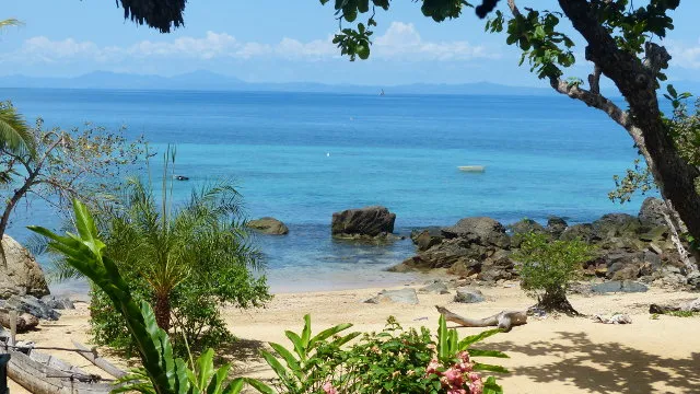 Plage paradisiaque à Madagascar.