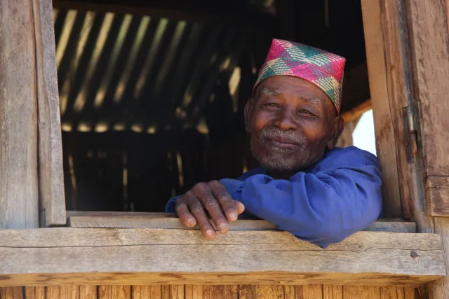 Vieil homme malgache.